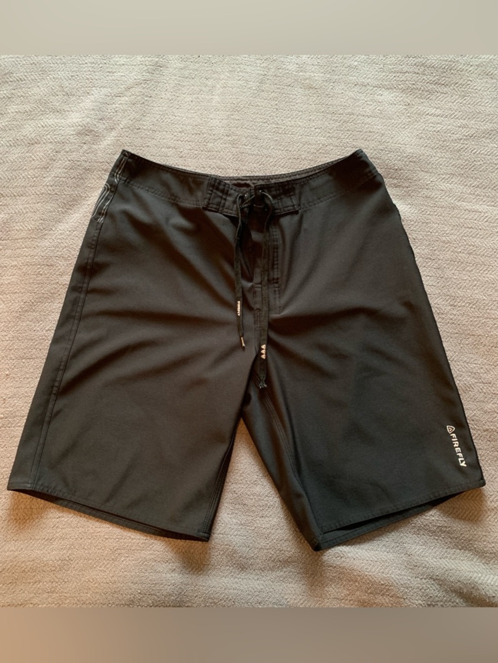 Men's Black Firefly Swim Board Shorts - Quick-Dry Stretch